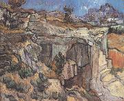 Entrance to a Quarry near Saint-Remy (nn04) Vincent Van Gogh